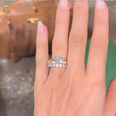 Stylishwe  2.0カラット  イエローゴールド ラウンドカット 3PC 指輪セット