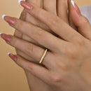 Stylishwe  0.5カラット イエローゴールド ラウンドカット   エタニティリング