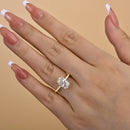 Stylishwe  2.5カラット イエローゴールド オーバルカット 婚約指輪