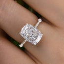 Stylishwe  2.5カラット ホワイトゴールド クッションカット 婚約指輪