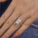 Stylishwe  2.5カラット ホワイトゴールド クッションカット 婚約指輪