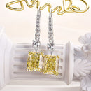 Stylishwe 5.5カラットイエローサファイア スターリングシルバー ピアス