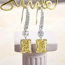 Stylishwe 5.5カラットイエローサファイア スターリングシルバー ピアス