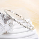 Stylishwe  ホワイトゴールド ラウンドカット ブレスレット