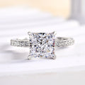 Stylishwe 1.5カラット クラシック プリンセスカット 婚約指輪
