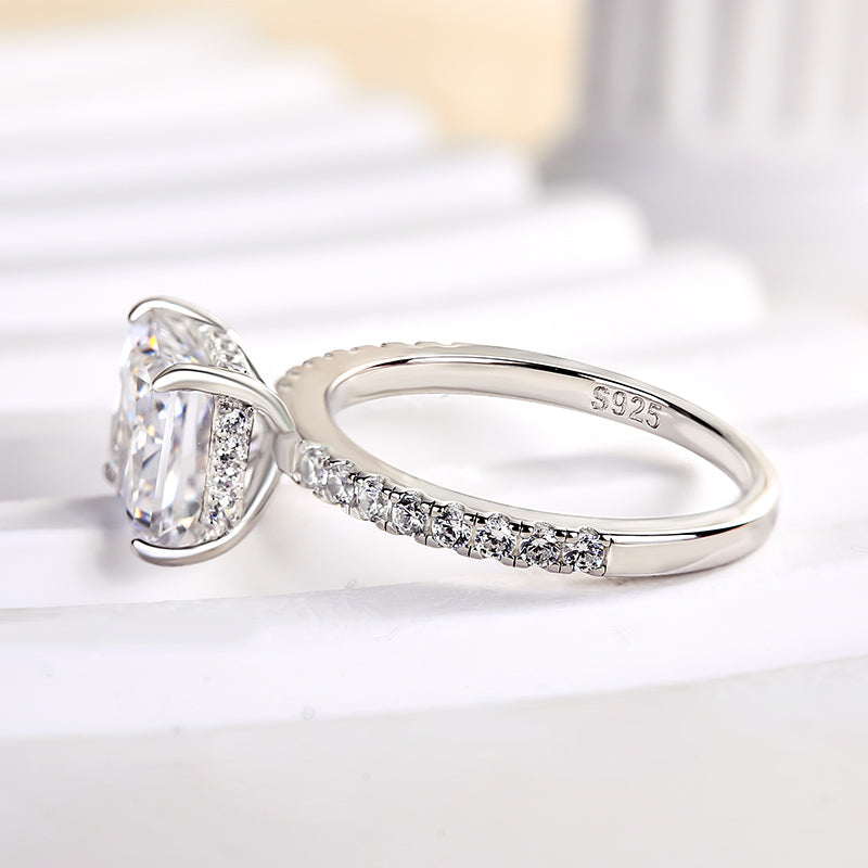 Stylishwe 1.5カラット クラシック プリンセスカット 婚約指輪