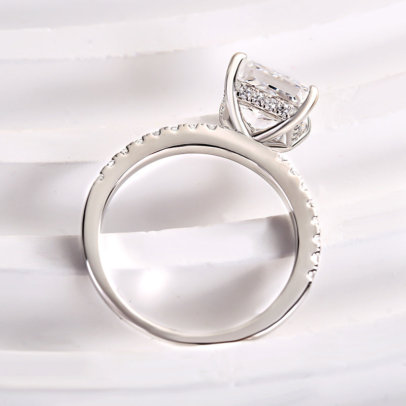 Stylishwe 1.5カラット クラシック プリンセスカット 婚約指輪
