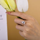 Stylishwe  3.0カラット ピンクゴールド ペアカット婚約指輪