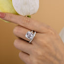 Stylishwe  4.5カラット ユニック アッシャーカット ホワイトゴールド 婚約指輪