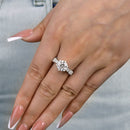 Stylishwe 2.0カラット ラウンドカット モアサナイト 婚約指輪