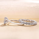 Stylishwe 2.0 carat round cut set ring 