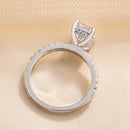 Stylishwe 1.5カラット エレガント ラディアントカット 婚約指輪