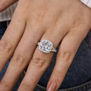 Stylishwe  3.5ラット華奢クッションカット ホワイトゴールド 婚約指輪