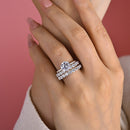 Stylishwe Classic 2.0 Carat Round Cut Ring Set 