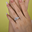 Stylishwe 2.5カラット ラウンドカット セットリング