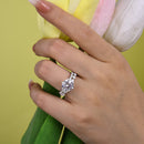 Stylishwe 2.5カラット ラウンドカット セットリング