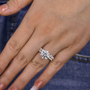 Stylishwe 2.5カラット ラウンドカット セットリング