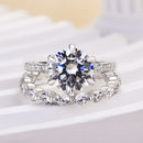 Stylishwe 2.5カラット ラウンドカット セットリング