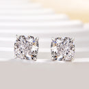 Stylishwe 1.5カラット クッションカット ピアス スターリングシルバー