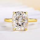 Stylishwe  5.5カラット イエローゴールド クッションカット 婚約指輪