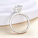 Stylishwe 3.3カラット ソリティアリング クラシック エメラルドカット 婚約指輪