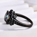 Stylishwe 2.0カラット ブラックゴールド アレキサンドライト 婚約指輪