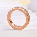 Stylishwe 1.8 carat pink gold eternity ring 