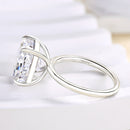 Stylishwe  6.5カラット ホワイトゴールド クッションカット 婚約指輪