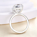 Stylishwe  6.5カラット ホワイトゴールド クッションカット 婚約指輪