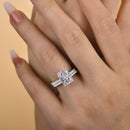 Stylishwe Elegant 3.50ct Radiant Cut Ring Set 