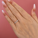 Stylishwe 0.3カラット ホワイトゴールド ラウンドカット エタニティリング