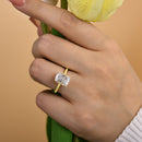 Stylishwe  3.5カラット イエローゴールド クッションカット 婚約指輪