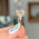 Stylishwe  3.0カラット イエローゴールド ラディアントカット 婚約指輪