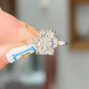 Stylishwe  3.0カラット イエローゴールド ラディアントカット 婚約指輪