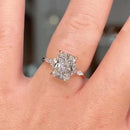 Stylishwe  3.0カラット イエローゴールド ラディアントカット 婚約指輪