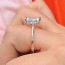 Stylishwe  4.0カラット  イエローゴールド ラディアントカット 婚約指輪