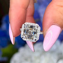 Stylishwe 3.0カラット アッシャーカット  ホワイトゴールド婚約指輪