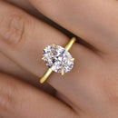 Stylishwe  2.8カラット イエローゴールド オーバルカット 婚約指輪