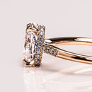 Stylishwe 4.0カラット ピンクゴールド クッションカット  婚約指輪