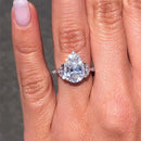 Stylishwe  2.2カラット ペアカット ホワイトゴールド 婚約指輪