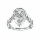 Stylishwe  3.5カラット ペアカット ホワイトゴールド 婚約指輪