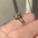 Stylishwe  2.8カラット イエローゴールド オーバルカット 婚約指輪