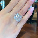 Stylishwe  12.0カラット ゴージャスホワイトゴールド ラディアントカット  婚約指輪