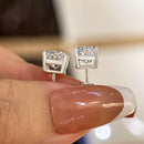 Stylishwe 1.5カラット クッションカット ピアス スターリングシルバー