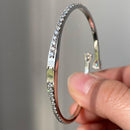 Stylishwe  ホワイトゴールド ペアカット ブレスレット