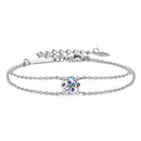 Stylishwe  1.0カラットラウンドカット モアサナイト ブレスレット