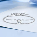 Stylishwe  1.0カラットラウンドカット モアサナイト ブレスレット