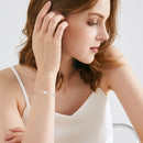 Stylishwe  1.0カラットラウンドカット モアサナイト ブレスレット