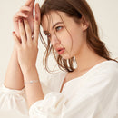 Stylishwe  1.0カラットラウンドカット モアサナイト ブレスレット