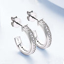 Stylishwe 0.25カラット ラウンドカット モアサナイト スタッド ピアス